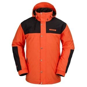 NWT Volcom Orange Shock & Black Longo GORE-TEX Jacket
